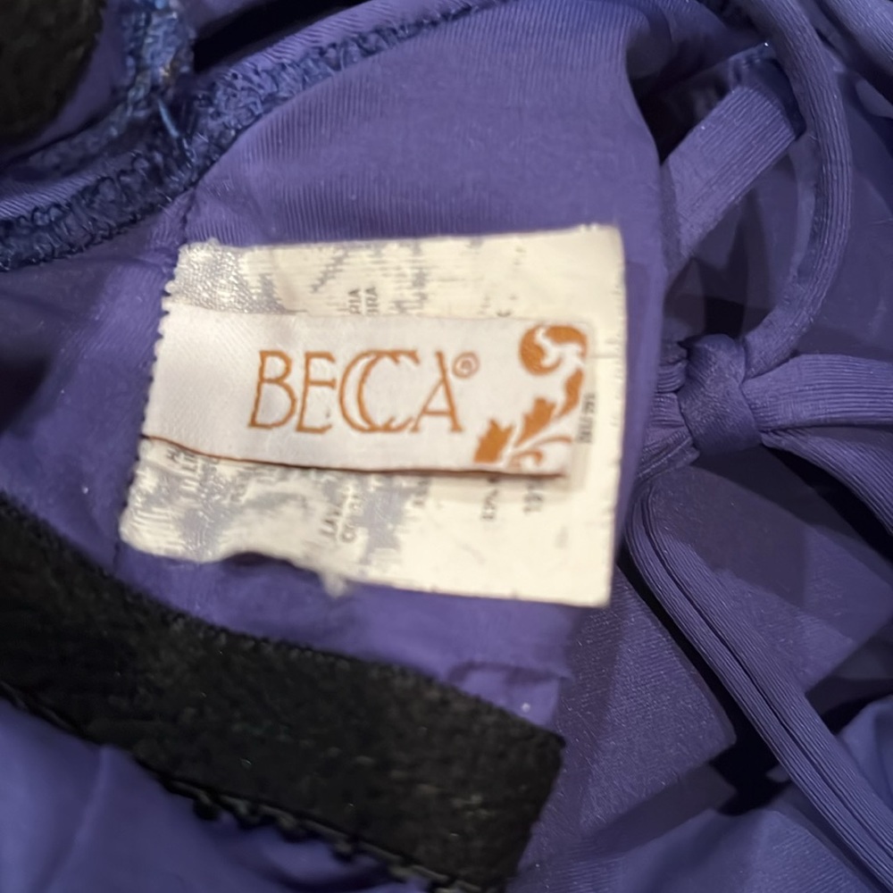 Becca Blue Sexy Ruffle One Piece Swimsuit - Picture 6 of 9